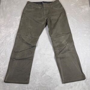 KÜHL Rydr Vintage Patina-Dye Olive Green Outdoor Utility Pants Mens 36